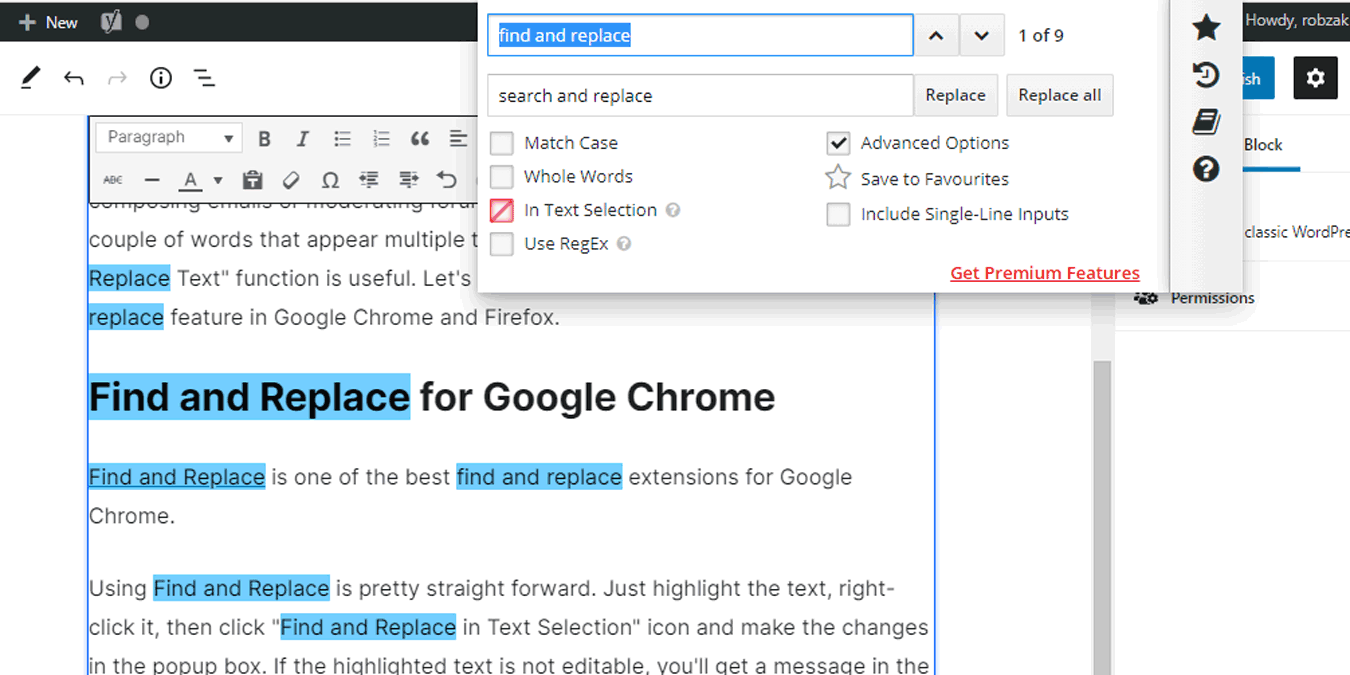 search a web page for a word on mac on chrome